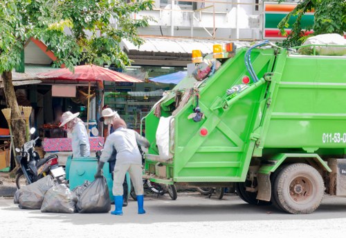 Image illustrating waste segregation at a construction site