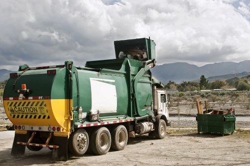 Eco-friendly rubbish clearance process in action